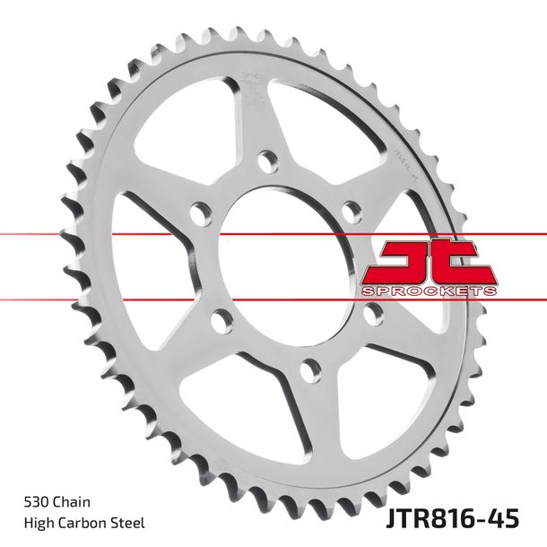 Kettenrad JT Sprockets 530 45Z für Suzuki GSF Bandit N S RF GS GSX-R K.L.M.N GSX F W P.R Inazuma 400 - 1200 ccm Bj. 1973 - 2005