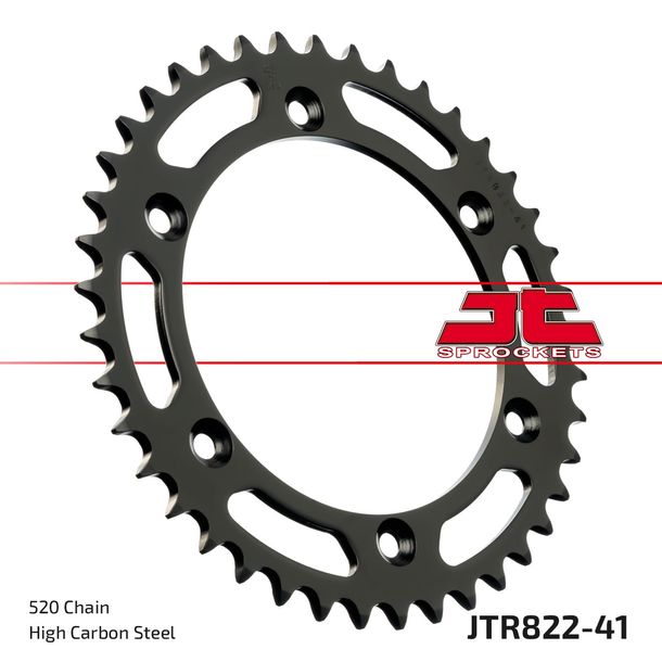 Kettenrad JT Sprockets 520 41Z Innendurchmesser 136mm Lochkreis 156mm für Husqvarna SM S TE R SMR, Beta RR Gas EC FSE WRE Supermotard Suzuki DR SH SE Bj. 1976 - 2021