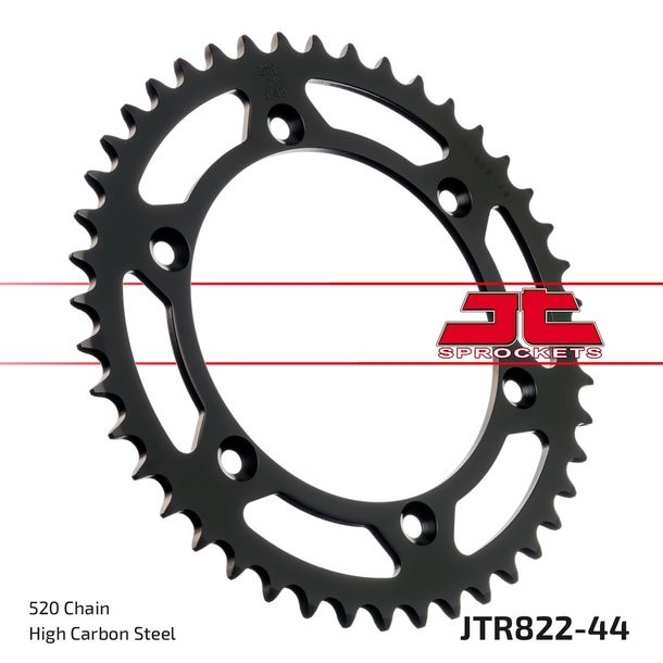 Kettenrad JT Sprockets 520 44Z Innendurchmesser 136mm Lochkreis 156mm für Husqvarna SM S TE R SMR, Beta RR Gas EC FSE WRE Supermotard Suzuki DR SH SE Bj. 1976 - 2021