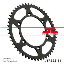 Kettenrad JT Sprockets 520 51Z vnitřní průměr 136mm rozteč otvorů 156mm pro Husqvarna SM S TE R SMR, Beta RR Gas EC FSE WRE Supermotard Suzuki DR SH SE r. v. 1976 - 2021