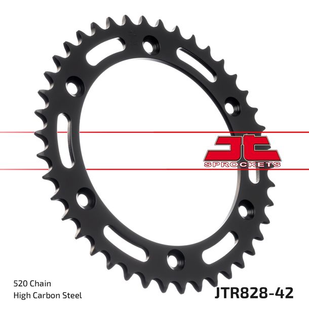 JT Sprockets 520 42T sprocket inner diameter 148 mm bolt circle 170 mm for Suzuki DR R RS Dakar S Big 250 - 800 ccm Year 1981 - 1996