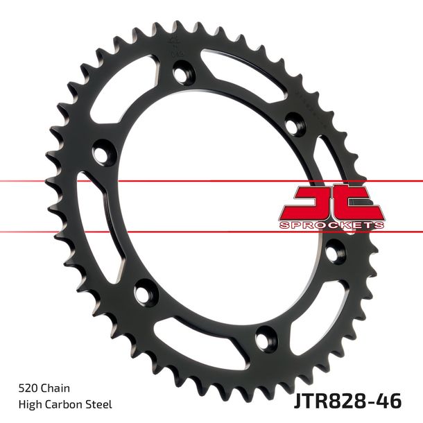 Kettenrad JT Sprockets 520 46Z Innendurchmesser 148mm Lochkreis 170mm für Suzuki DR R RS Dakar S Big 250 - 800 ccm Bj. 1981 - 1996