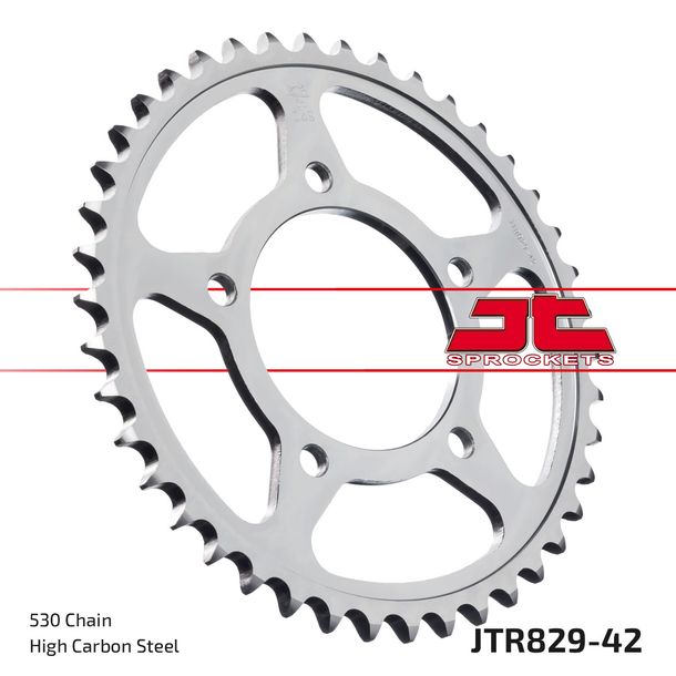JT Sprockets 530 42T, diametro interno 87 mm, bullone circolare 110 mm per Suzuki GSF N S Bandit GSX-R ABS GSX F 600 - 1100 ccm Anno 1985 - 2006