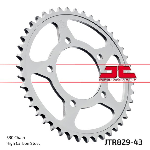 JT Sprockets 530 43Z tandwiel binnendiameter 87 mm boutcirkel 110 mm voor Suzuki GSF N S Bandit GSX-R ABS GSX F 600 - 1100 cc bouwjaar 1985 - 2006