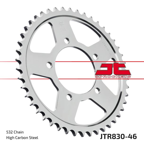 Kettenrad JT Sprockets 532 46Z Innendurchmesser 87mm Lochkreis 110mm für Suzuki GSX-R G.H.J 1100 ccm Bj. 1986 - 1988