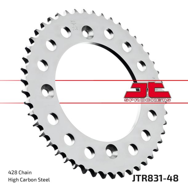 Kettenrad JT Sprockets 428 48Z Innendurchmesser 117mm Lochkreis 140mm für Yamaha YZ 80 ccm Bj. 1984 - 1994