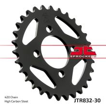 Kettenrad JT Sprockets 420 30Z vnitřní průměr 44mm rozteč otvorů 60mm pro Yamaha DTR RDM DT LC 2 FS1 DTM DTLC TY M FS SE 50 / 80 ccm