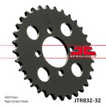 řetězové kolo JT Sprockets 420 32Z vnitřní průměr 44mm rozteč otvorů 60mm pro Yamaha DTR RDM DT LC 2 FS1 DTM DTLC TY M FS SE 50 / 80 ccm
