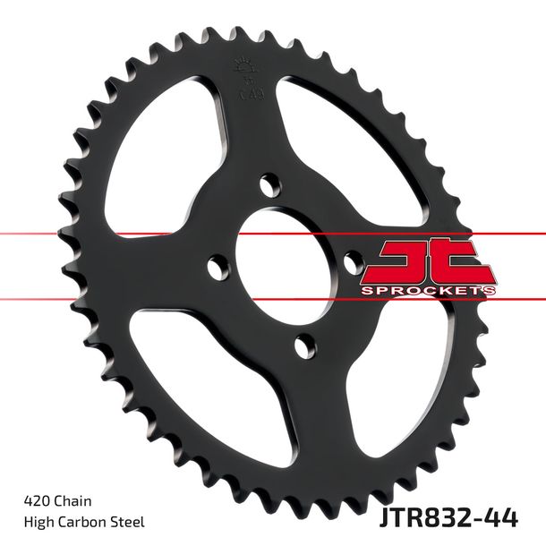 Kettenrad JT Sprockets 420 44Z Innendurchmesser 44mm Lochkreis 60mm für Yamaha DTR RDM DT LC 2 FS1 DTM DTLC TY M FS SE 50 / 80 ccm