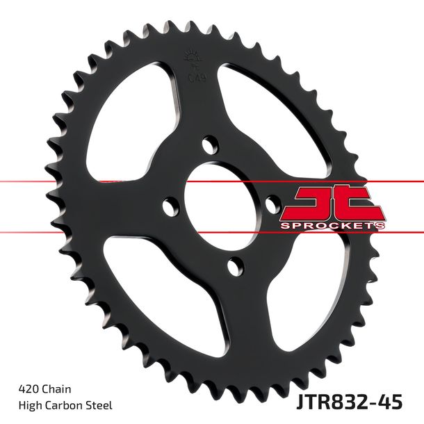 Kettenrad JT Sprockets 420 45Z Innendurchmesser 44mm Lochkreis 60mm für Yamaha DTR RDM DT LC 2 FS1 DTM DTLC TY M FS SE 50 / 80 ccm