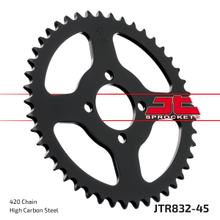 Kettenrad JT Sprockets 420 45Z vnitřní průměr 44mm rozteč otvorů 60mm pro Yamaha DTR RDM DT LC 2 FS1 DTM DTLC TY M FS SE 50 / 80 ccm