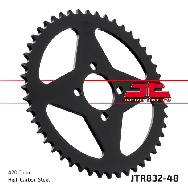 Kettenrad JT Sprockets 420 48Z Innendurchmesser 44mm Lochkreis 60mm für Yamaha DTR RDM DT LC 2 FS1 DTM DTLC TY M FS SE 50 / 80 ccm