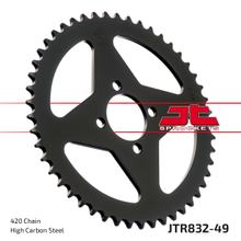 Kolo řetězu JT Sprockets 420 49Z vnitřní průměr 44mm rozteč otvorů 60mm pro Yamaha DTR RDM DT LC 2 FS1 DTM DTLC TY M FS SE 50 / 80 ccm