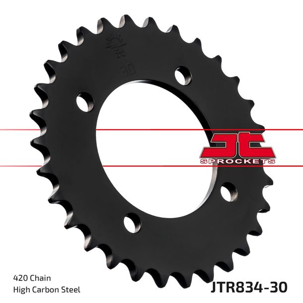 Kettenrad JT Sprockets 420 30Z Innendurchmesser 64mm Lochkreis 80mm für Yamaha Chappy TT-R PW E FS SE 50 - 110 ccm