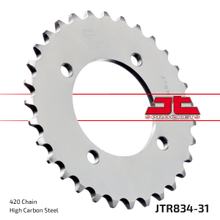 Pignon JT Sprockets 420 31Z, diamètre intérieur 64 mm, cercle de boulons 80 mm pour Yamaha Chappy TT-R PW E FS SE 50 - 110 ccm