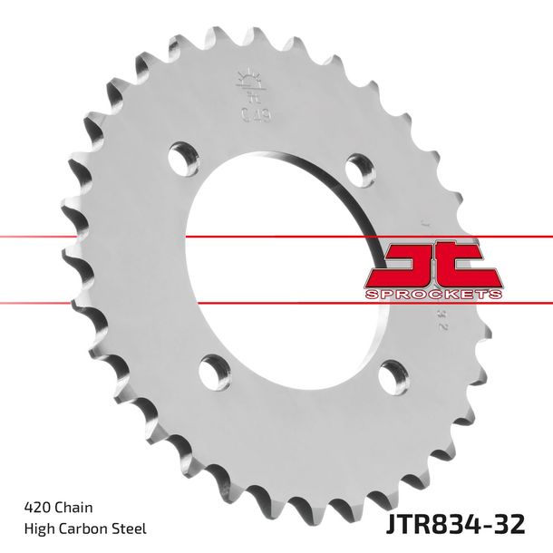 Kettenrad JT Sprockets 420 32Z Innendurchmesser 64mm Lochkreis 80mm für Yamaha Chappy TT-R PW E FS SE 50 - 110 ccm