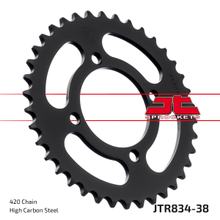 Pignon JT Sprockets 420 38Z, diamètre intérieur 64 mm, cercle de boulons 80 mm pour Yamaha Chappy TT-R PW E FS SE 50 - 110 ccm