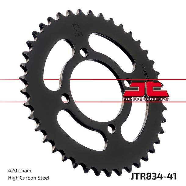 Kettenrad JT Sprockets 420 41Z Innendurchmesser 64mm Lochkreis 80mm für Yamaha Chappy TT-R PW E FS SE 50 - 110 ccm