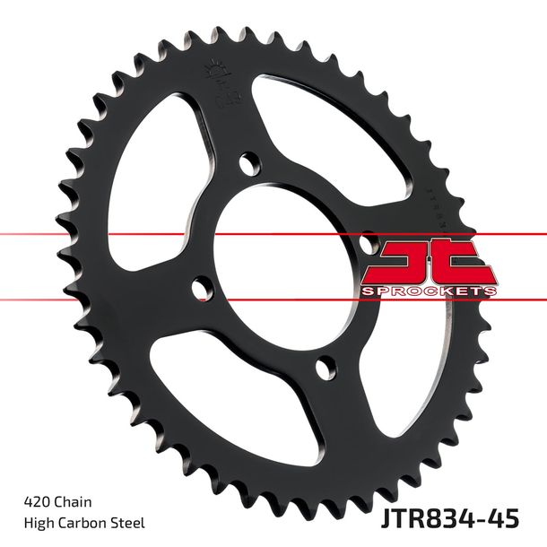 Kettenrad JT Sprockets 420 45Z Innendurchmesser 64mm Lochkreis 80mm für Yamaha Chappy TT-R PW E FS SE 50 - 110 ccm