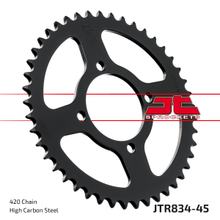 Pignon JT Sprockets 420 45Z, diamètre intérieur 64 mm, cercle de boulons 80 mm pour Yamaha Chappy TT-R PW E FS SE 50 - 110 ccm