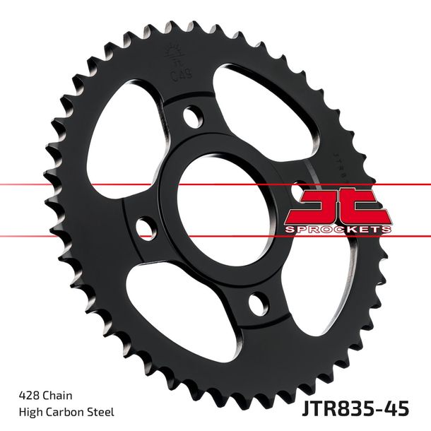 Kettenrad JT Sprockets 428 45Z Innendurchmesser 54mm Lochkreis 92mm für Yamaha SR SE RD LC 80 / 125 ccm Bj. 1982 - 2002