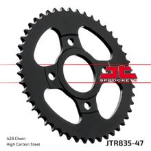 Ozubené kolo řetězu JT Sprockets 428 47 zubů vnitřní průměr 54mm roztečná kružnice 92mm pro Yamaha SR SE RD LC 80 / 125 ccm ročníky 1982 - 2002
