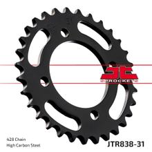 Kettenrad JT Sprockets 428 31Z vnitřní průměr 64mm rozteč děr 80mm pro Yamaha YBR ED SPD Custom RD DX RS, SYM XS 100 / 125 ccm r. v. 1975 - 2016
