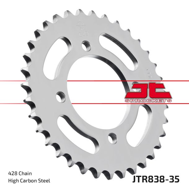 Kettenrad JT Sprockets 428 35Z Innendurchmesser 64mm Lochkreis 80mm für Yamaha YBR ED SPD Custom RD DX RS, SYM XS 100 / 125 ccm Bj. 1975 - 2016
