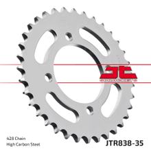 Zębatka łańcuchowa JT Sprockets 428 35Z średnica wewnętrzna 64mm rozstaw otworów 80mm do Yamaha YBR ED SPD Custom RD DX RS, SYM XS 100 / 125 ccm Rok produkcji 1975 - 2016