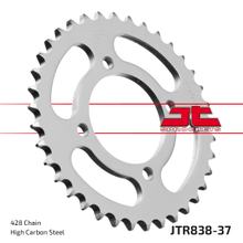 Kettenrad JT Sprockets 428 37Z vnitřní průměr 64mm rozteč otvorů 80mm pro Yamaha YBR ED SPD Custom RD DX RS, SYM XS 100 / 125 ccm r.v. 1975 - 2016