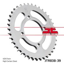 Pignon JT Sprockets 428 39Z, diamètre intérieur 64 mm, cercle de boulons 80 mm pour Yamaha YBR ED SPD Custom RD DX RS, SYM XS 100 / 125 ccm Année 1975 - 2016