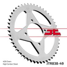 Kolo řetězu JT Sprockets 428 49Z vnitřní průměr 64mm rozteč otvorů 80mm pro Yamaha YBR ED SPD Custom RD DX RS, SYM XS 100 / 125 ccm r. v. 1975 - 2016