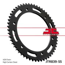 Pignon JT Sprockets 428 55Z, diamètre intérieur 152 mm, cercle de boulons 175 mm pour Yamaha WR R X DT RE 125 ccm Année 2004 - 2017