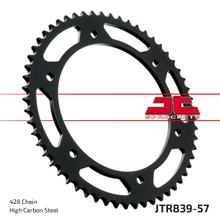 Pignon JT Sprockets 428 57Z, diamètre intérieur 152 mm, cercle de boulons 175 mm pour Yamaha WR R X DT RE 125 ccm Année 2004 - 2017