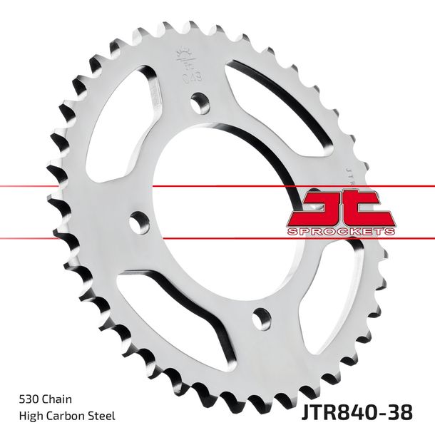 Kettenrad JT Sprockets 530 38Z Innendurchmesser 90mm Lochkreis 110mm für Yamaha XS SE Special DOHC 400 ccm Bj. 1982 - 1984