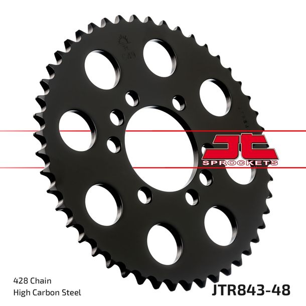 Kettenrad JT Sprockets 428 48Z Innendurchmesser 62mm Lochkreis 80mm für Yamaha DT LC 2 LC-2 MX 80 - 175 ccm Bj. 1978 - 1984