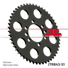 Kettenrad JT Sprockets 428 51Z Innendurchmesser 62mm Lochkreis 80mm für Yamaha DT LC 2 LC-2 MX 80 - 175 ccm Bj. 1978 - 1984
