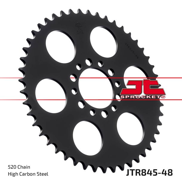 Kettenrad JT Sprockets 520 48Z Innendurchmesser 62mm Lochkreis 80mm für Yamaha SR SE XT 250 ccm Bj. 1980 - 1998