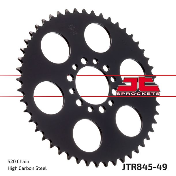 Kettenrad JT Sprockets 520 49Z Innendurchmesser 62mm Lochkreis 80mm für Yamaha SR SE XT 250 ccm Bj. 1980 - 1998