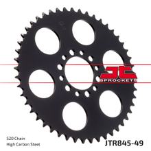 Kettenové kolo JT Sprockets 520 49Z vnitřní průměr 62mm rozteč otvorů 80mm pro Yamaha SR SE XT 250 ccm r. v. 1980 - 1998