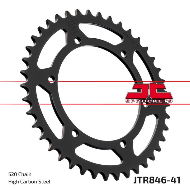 JT Sprockets 520 41Z sprocket inner diameter 120mm bolt circle 136mm for Yamaha SZR TZR RD LC TDR SRX 250 - 660 ccm Year 1983 - 1999