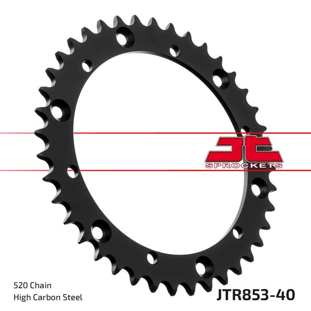 Kettenrad JT Sprockets 520 40Z Innendurchmesser 152mm Lochkreis 175mm für Explorer Trasher 2 Supermoto, Yamaha TT R YFM Warrior ER Moto 4 FW Big Bear