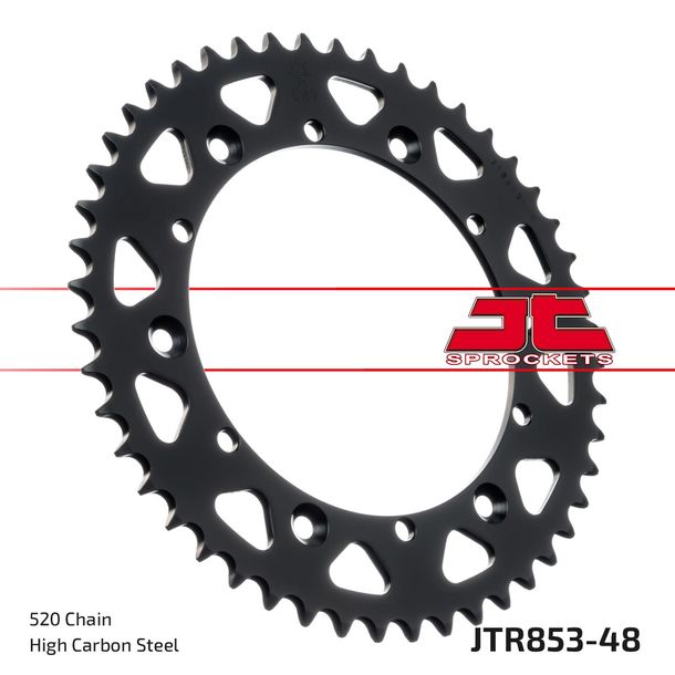 Kettenrad JT Sprockets 520 48Z Innendurchmesser 152mm Lochkreis 175mm für Explorer Trasher 2 Supermoto, Yamaha TT R YFM Warrior ER Moto 4 FW Big Bear