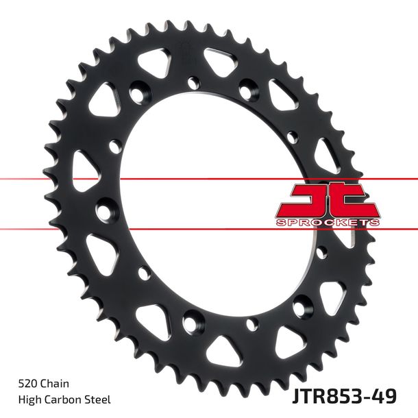 Kettenrad JT Sprockets 520 49Z Innendurchmesser 152mm Lochkreis 175mm für Explorer Trasher 2 Supermoto, Yamaha TT R YFM Warrior ER Moto 4 FW Big Bear