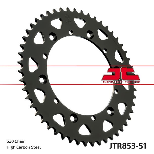 Kettenrad JT Sprockets 520 51Z Innendurchmesser 152mm Lochkreis 175mm für Explorer Trasher 2 Supermoto, Yamaha TT R YFM Warrior ER Moto 4 FW Big Bear