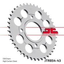 JT Sprockets 530 43Z sprocket inner diameter 74mm bolt circle 110mm for Yamaha XS RD 250 - 400 ccm Year 1977 - 1983