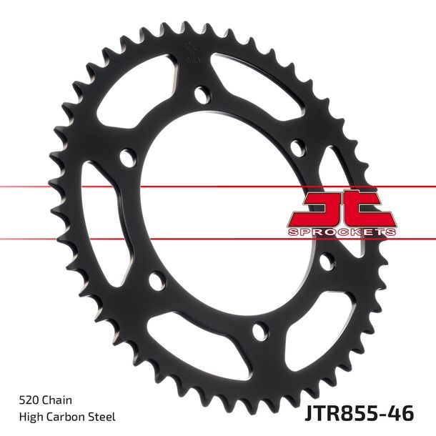 Kettenrad JT Sprockets 520 46Z Innendurchmesser 125mm Lochkreis 145mm für Yamaha XJ S Diversion XTZ A Super Tenere N XT X MT-03 250 - 750 ccm Bj. 1977 - 2016