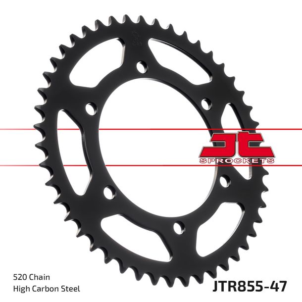 Kettenrad JT Sprockets 520 47Z Innendurchmesser 125mm Lochkreis 145mm für Yamaha XJ S Diversion XTZ A Super Tenere N XT X MT-03 250 - 750 ccm Bj. 1977 - 2016