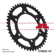 Roda Dentada JT Sprockets 520 47Dentes Diâmetro Interno 125mm Círculo de Furos 145mm para Yamaha XJ S Diversion XTZ A Super Tenere N XT X MT-03 250 - 750 ccm Ano 1977 - 2016