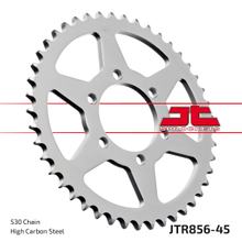 Roda dentada JT Sprockets 530 45 dentes Diâmetro interno 74mm Círculo de furos 92mm para Yamaha XJ 550 ccm Ano de fabricação 1981 - 1984